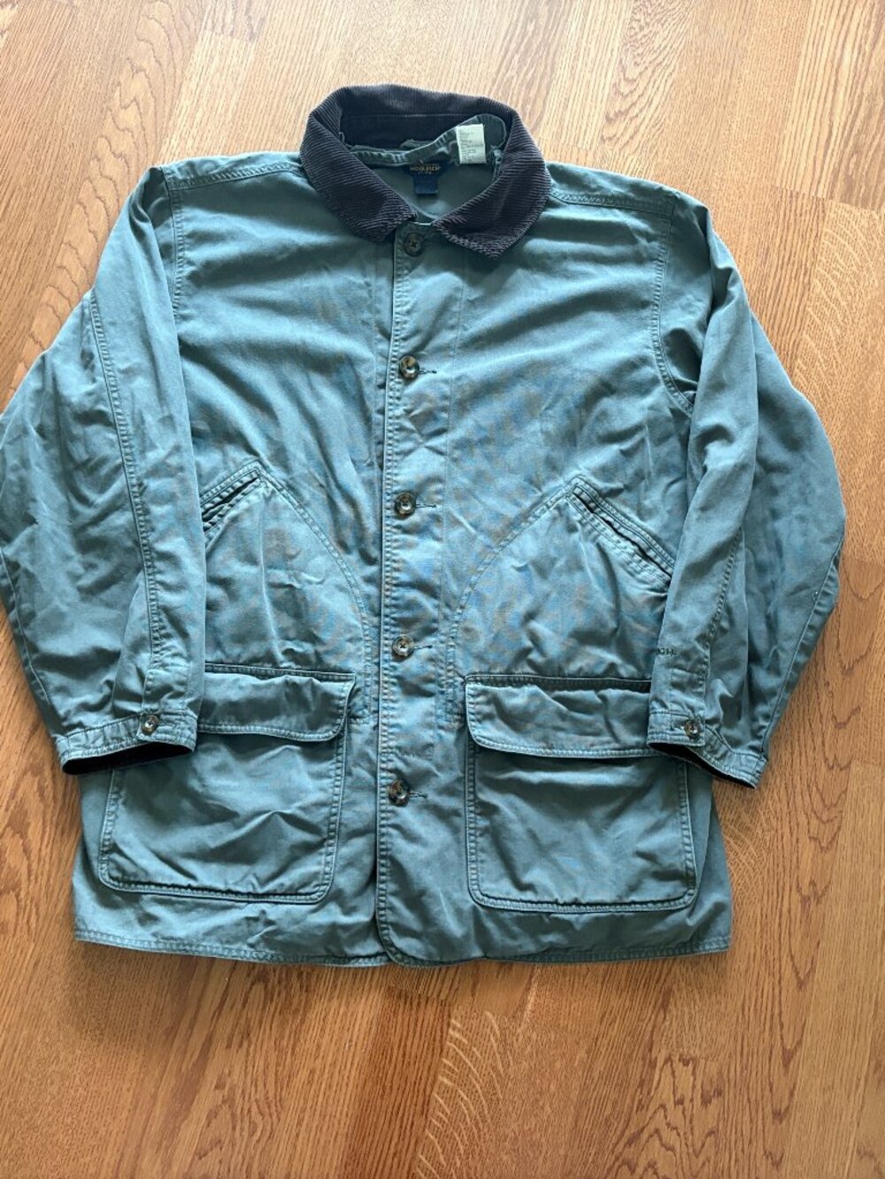 Vintage Mens Woolrich Loden 16306 Light Green Barn Chore Coat Jacket Large